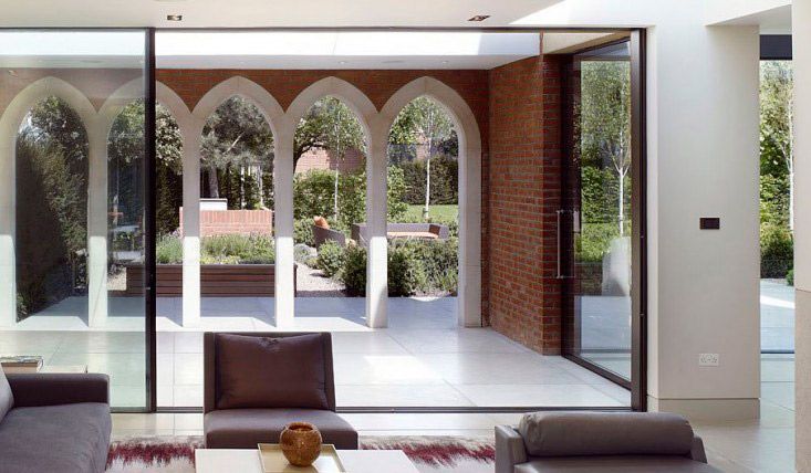 Casa con patio interior de estilo árabe